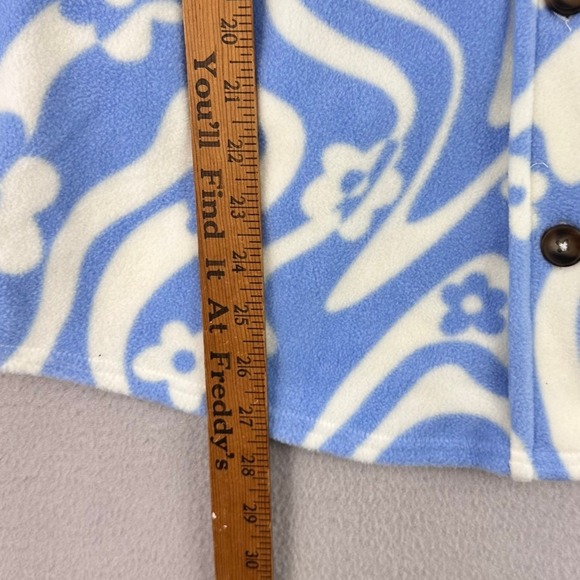 Billabong Laid Back Shacket Womens S NWT Oversized Fleece Floral Swirl Beach - Picture 7 of 8